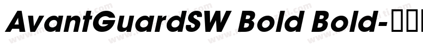 AvantGuardSW Bold Bold字体转换